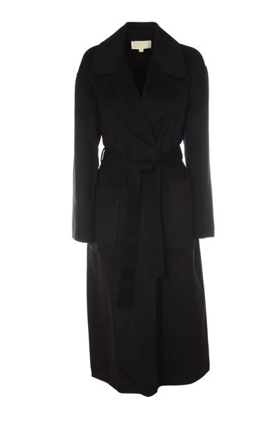 michael kors long coat black women|Michael Kors coat sale.